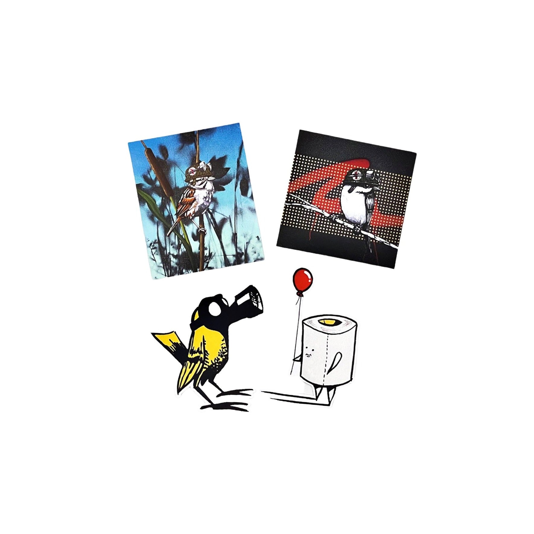 Art Album: Gas Mask Bird