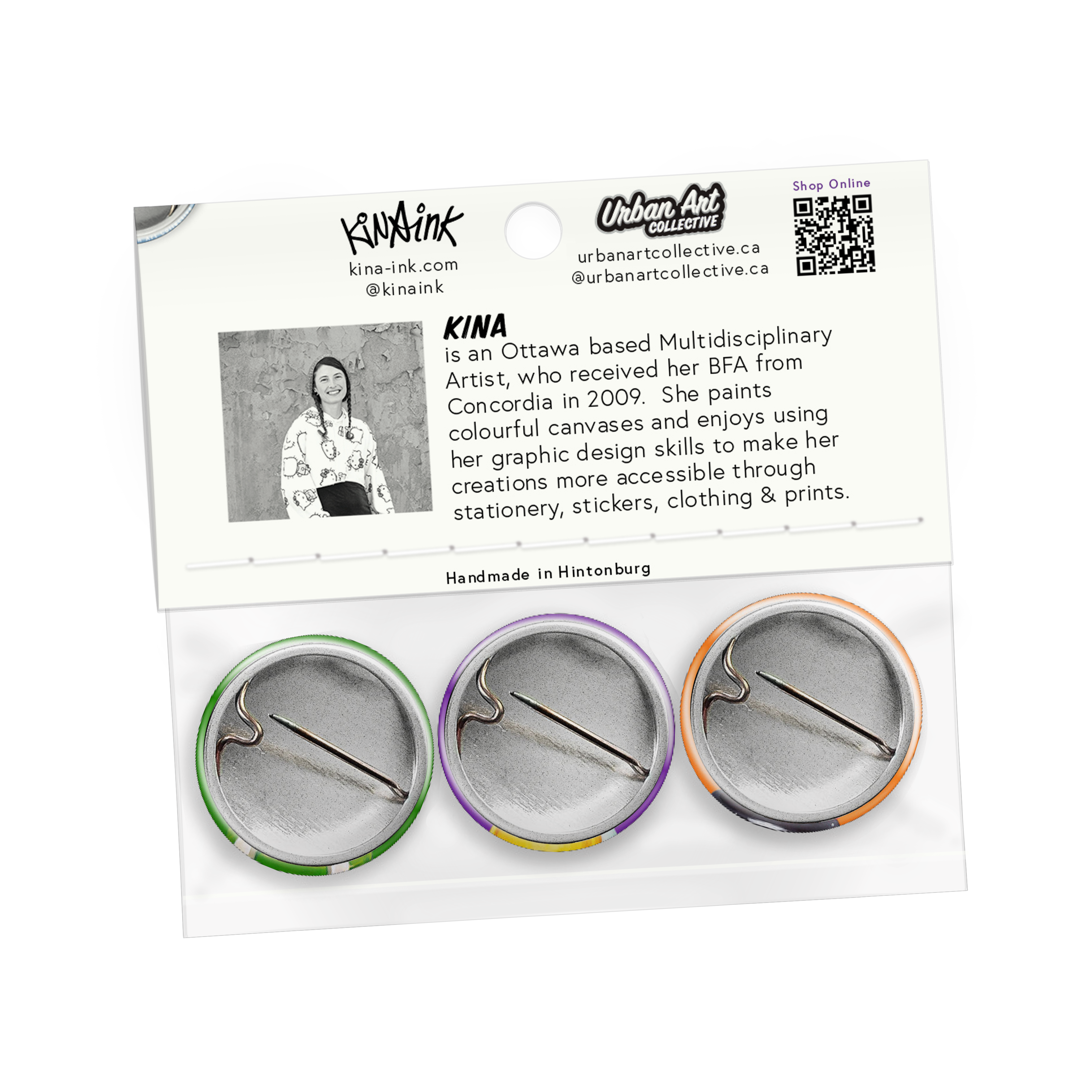 Kina Forney Button Pack 2: (Dog, Shopkeeper & Baby)