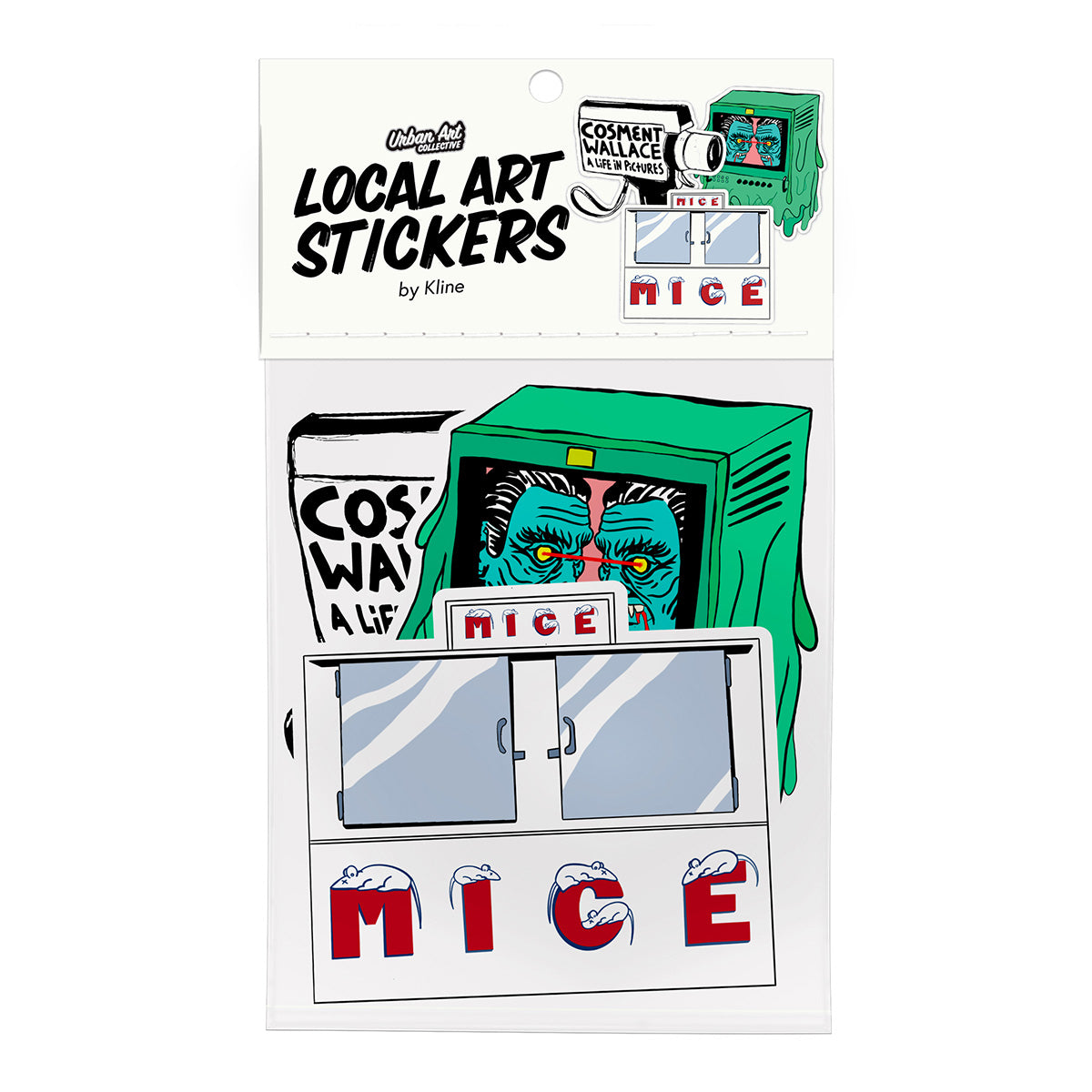 Kline 3 Pack of Stickers