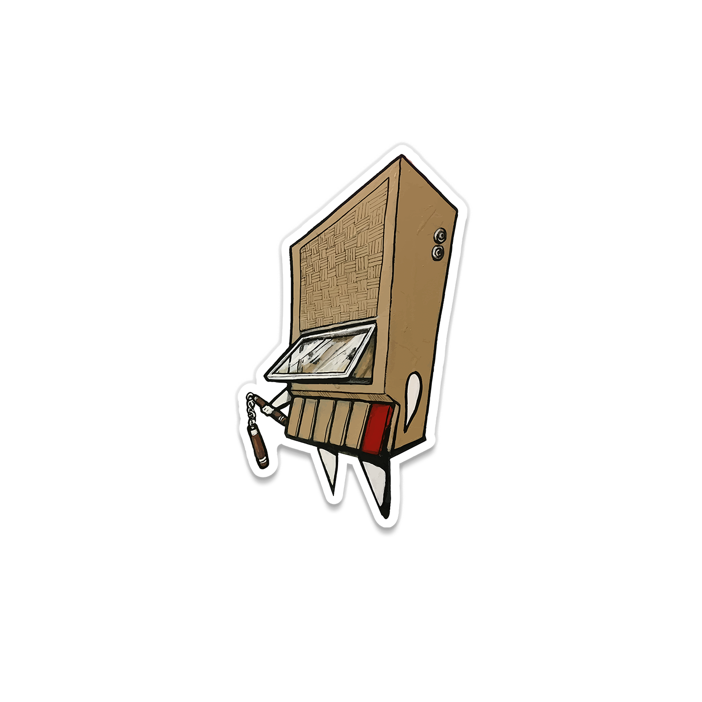 Cassette Character Sticker