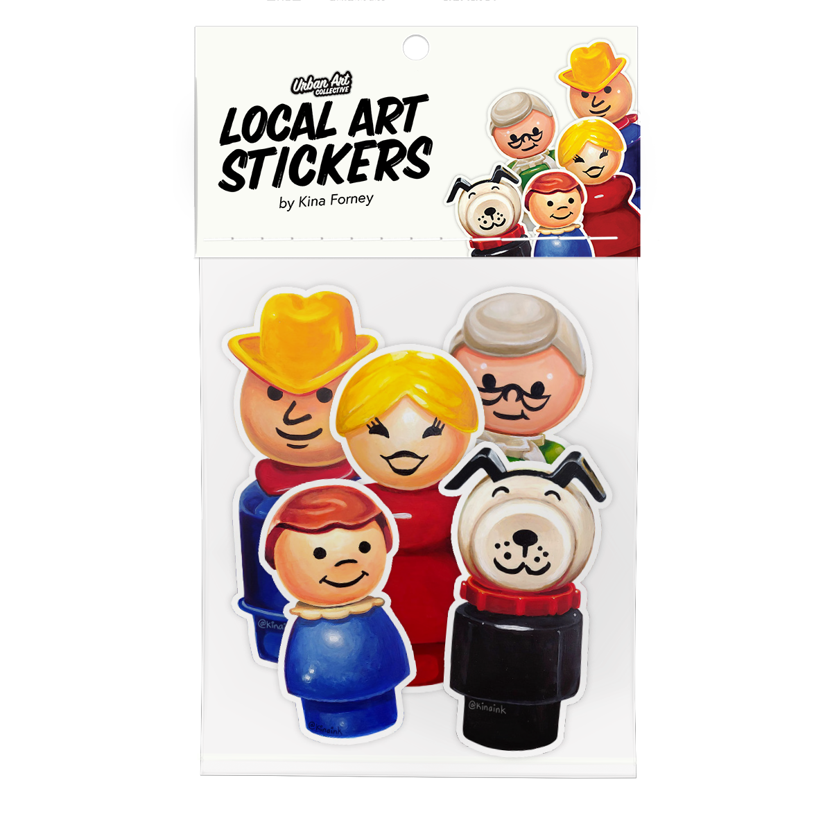 Kina Forney 5 Pack of Stickers