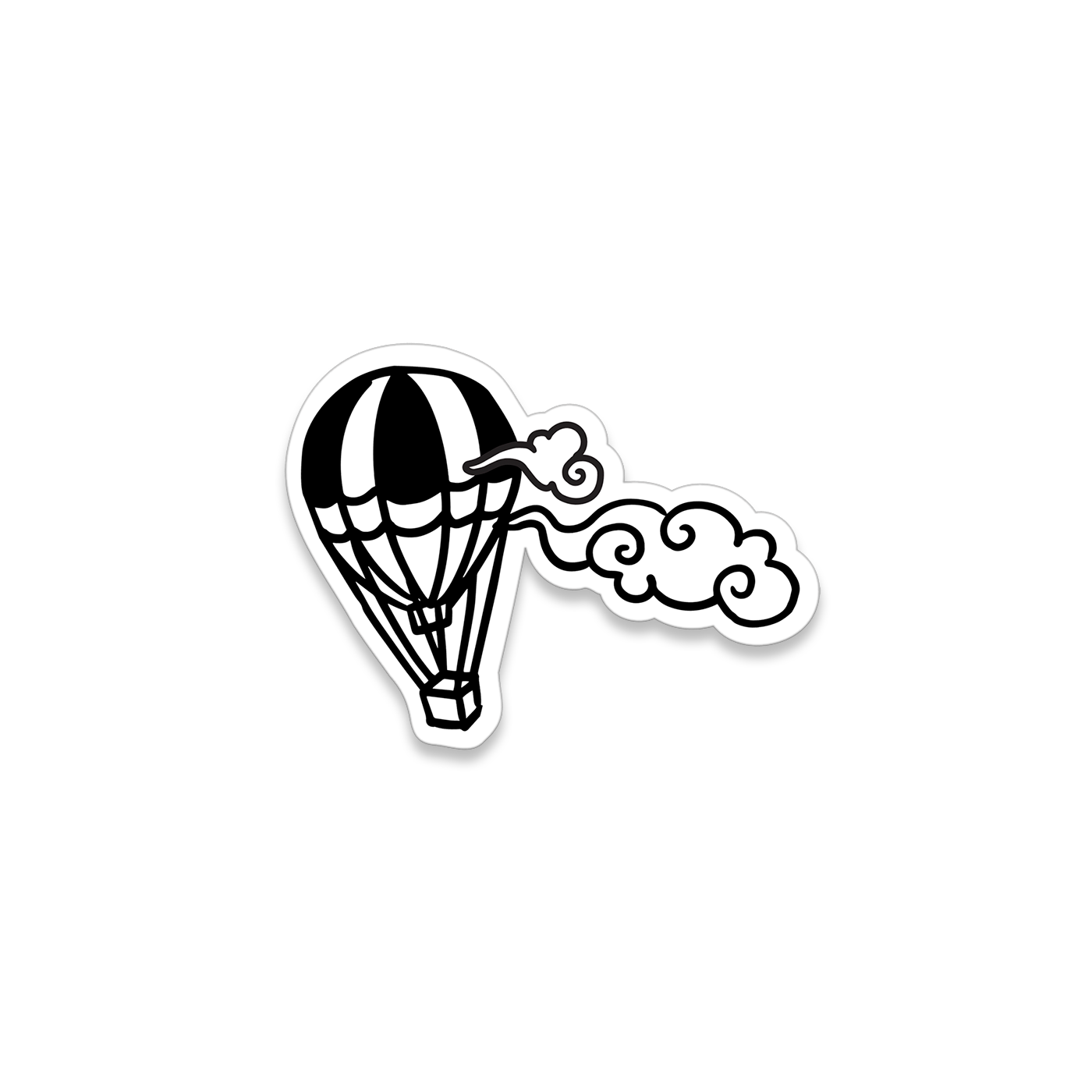 Hot Air Balloon Sticker
