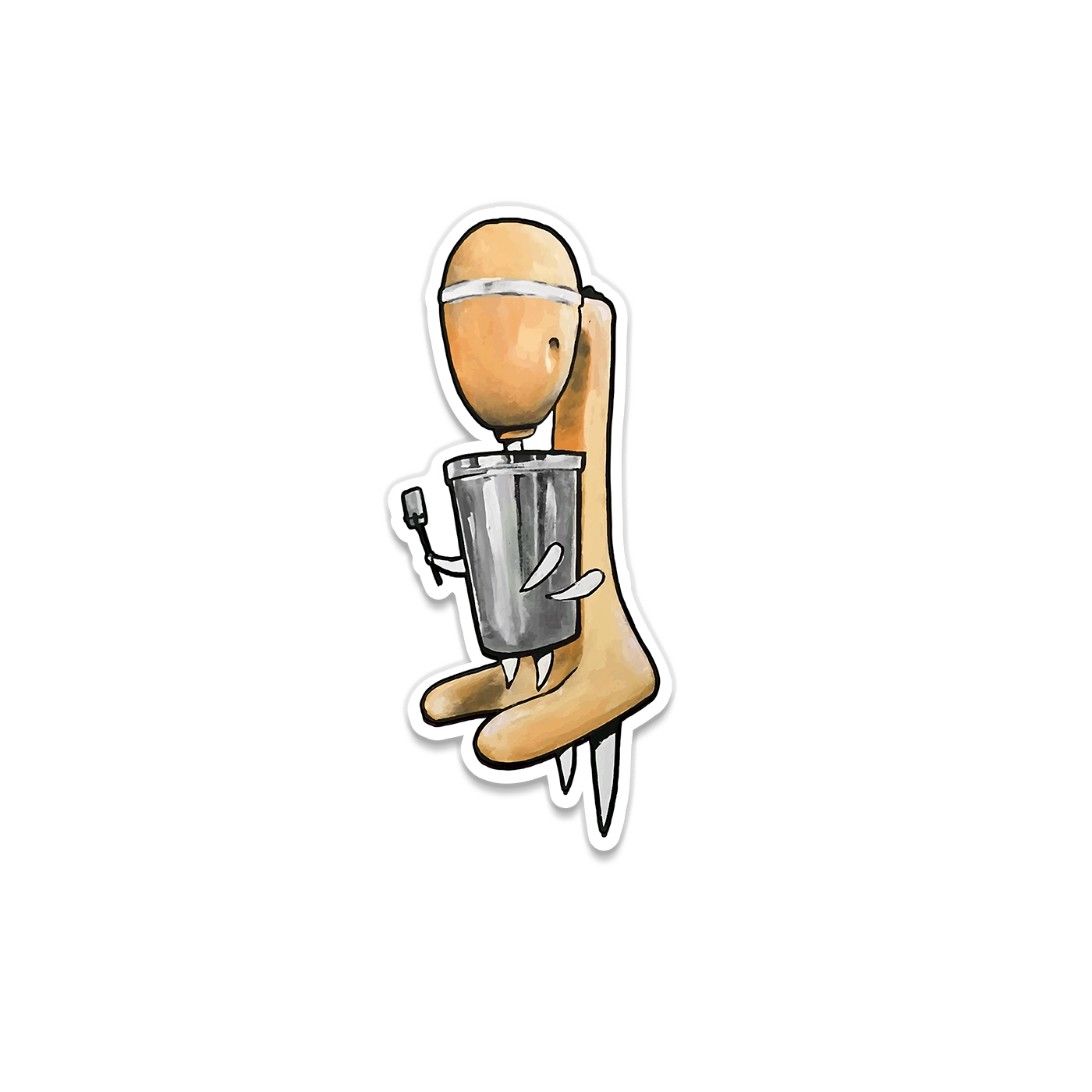 Milkshake Character Sticker