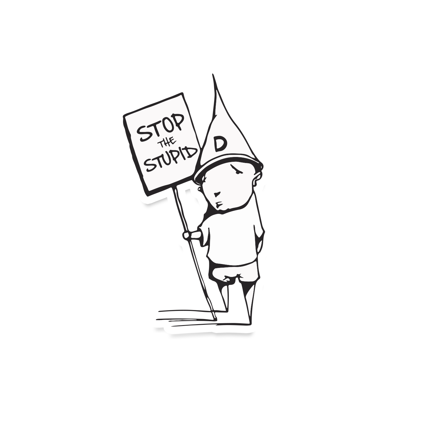 Stop the Stupid Sticker